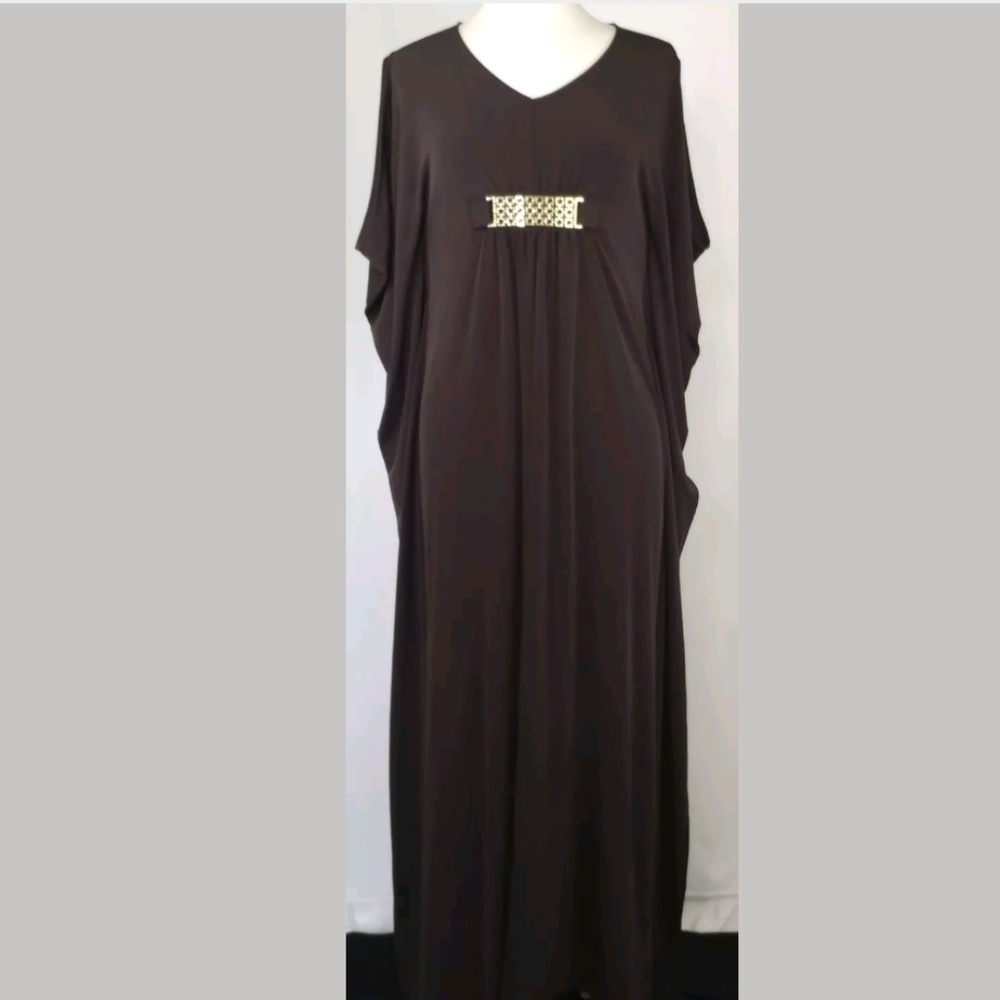 Chico's Caftan Size 0 Brown Knit Kit